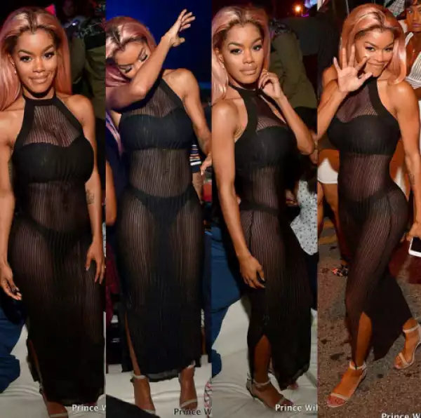 Singer Teyana Taylor puts her body is display in sheer outfit (photos)